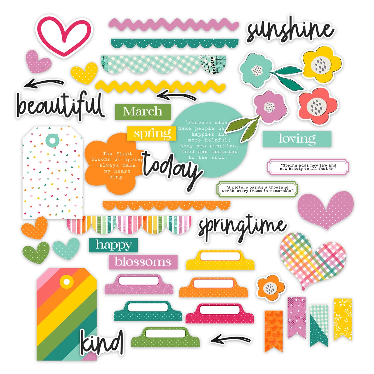Die Cuts Happy Blossoms Worksheets Library