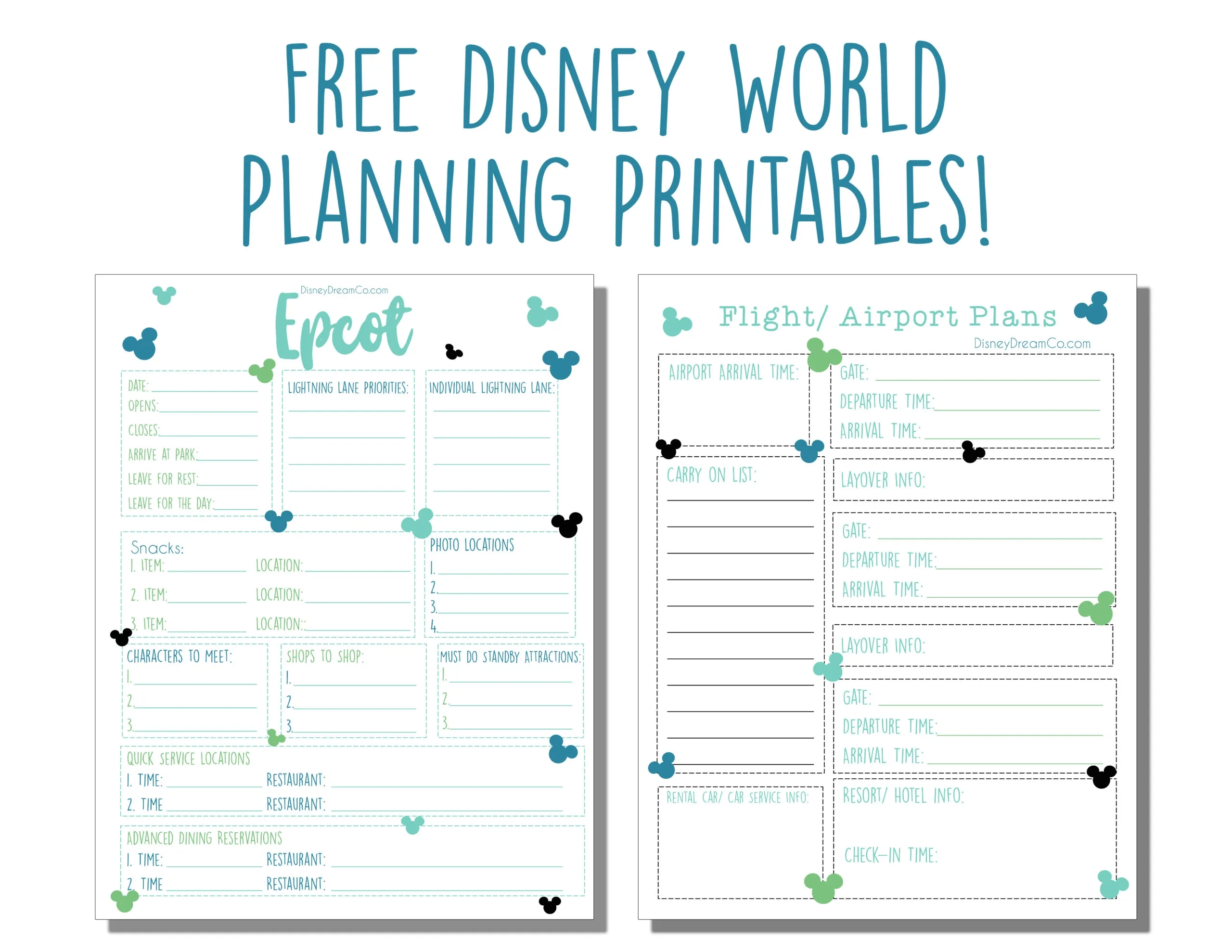 Minnie Mouse Planner Printables
