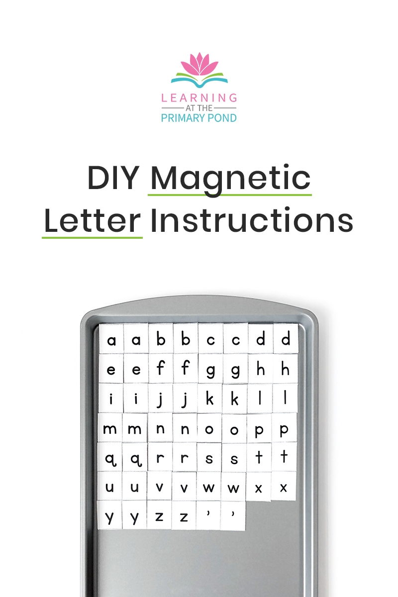 DIY Magnetic Letter Tiles How To Make Magnetic Letters For Word Building Learning At The Primary Pond