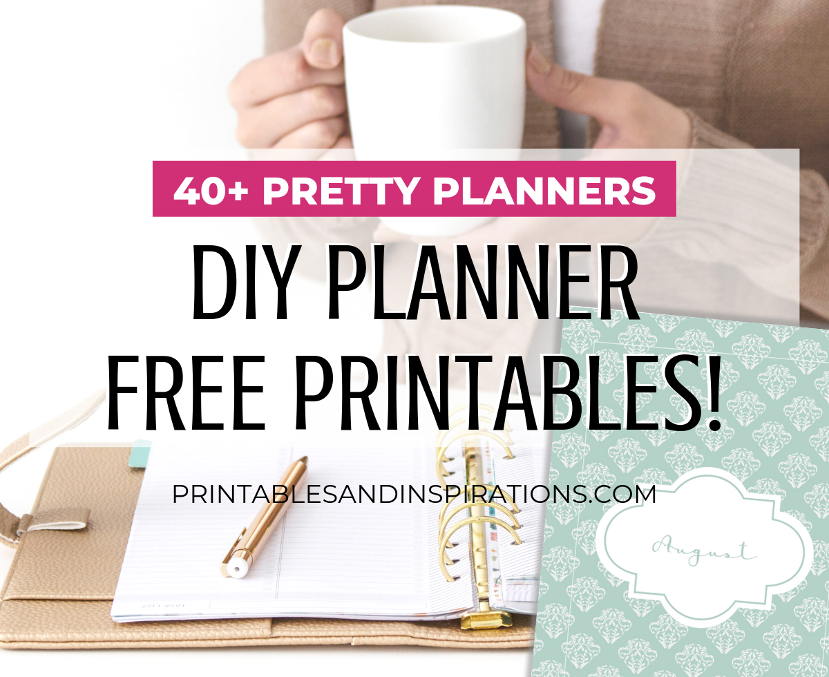 DIY Planner Printables For Any Year Printables And Inspirations