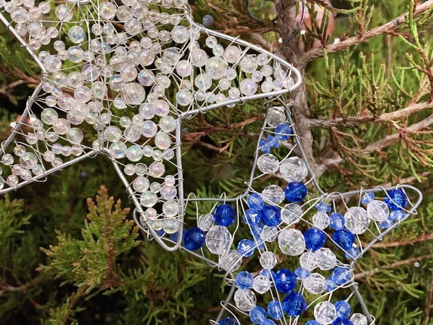 DIY Sparkling Wire Bead Ornament Stars Welcome To Nana s