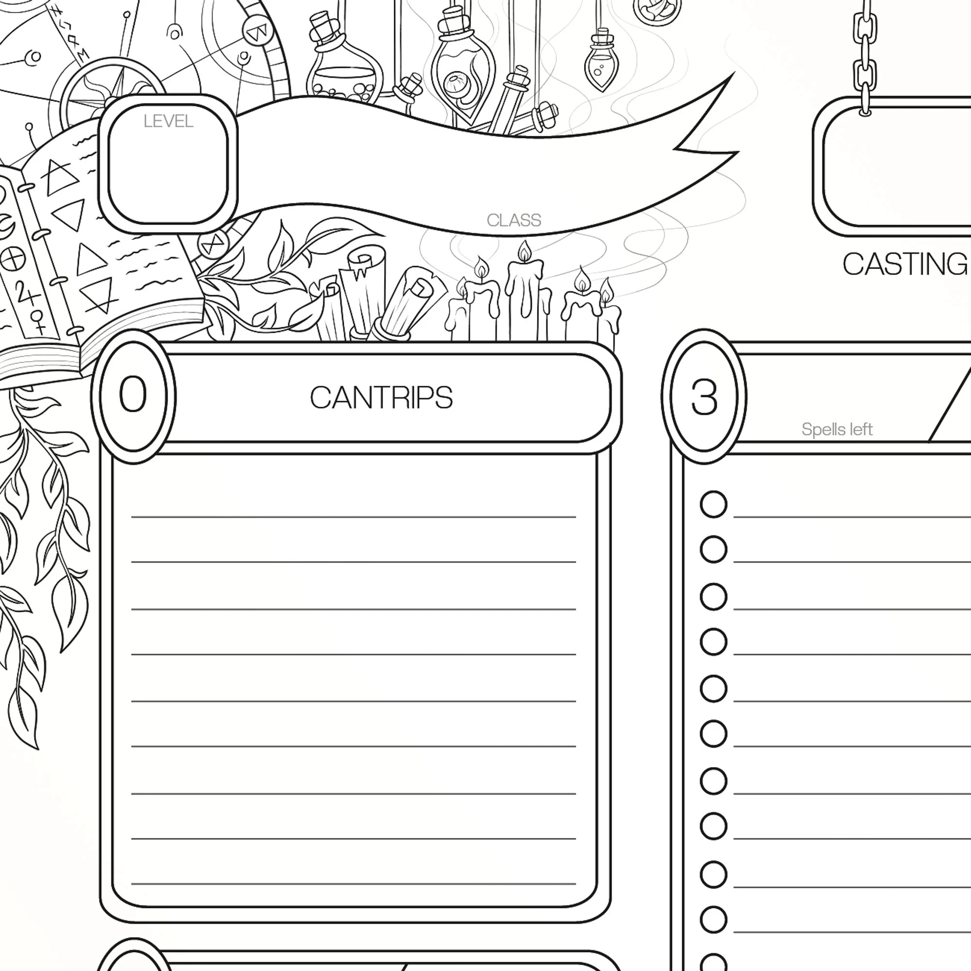 Dnd 5e Spell Sheet Interactive PDF And Printable Versions Etsy Israel