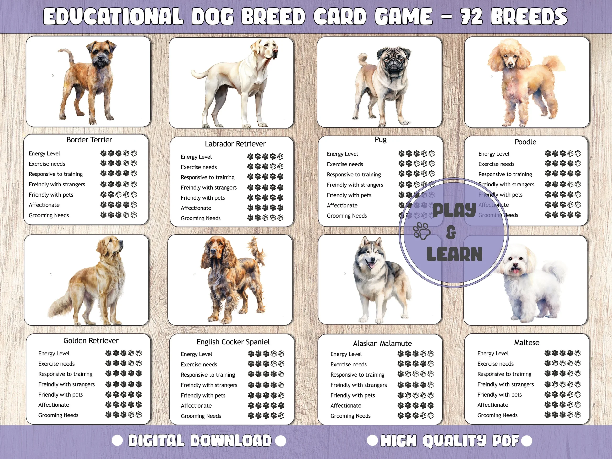 Printable Dog Breed Quiz