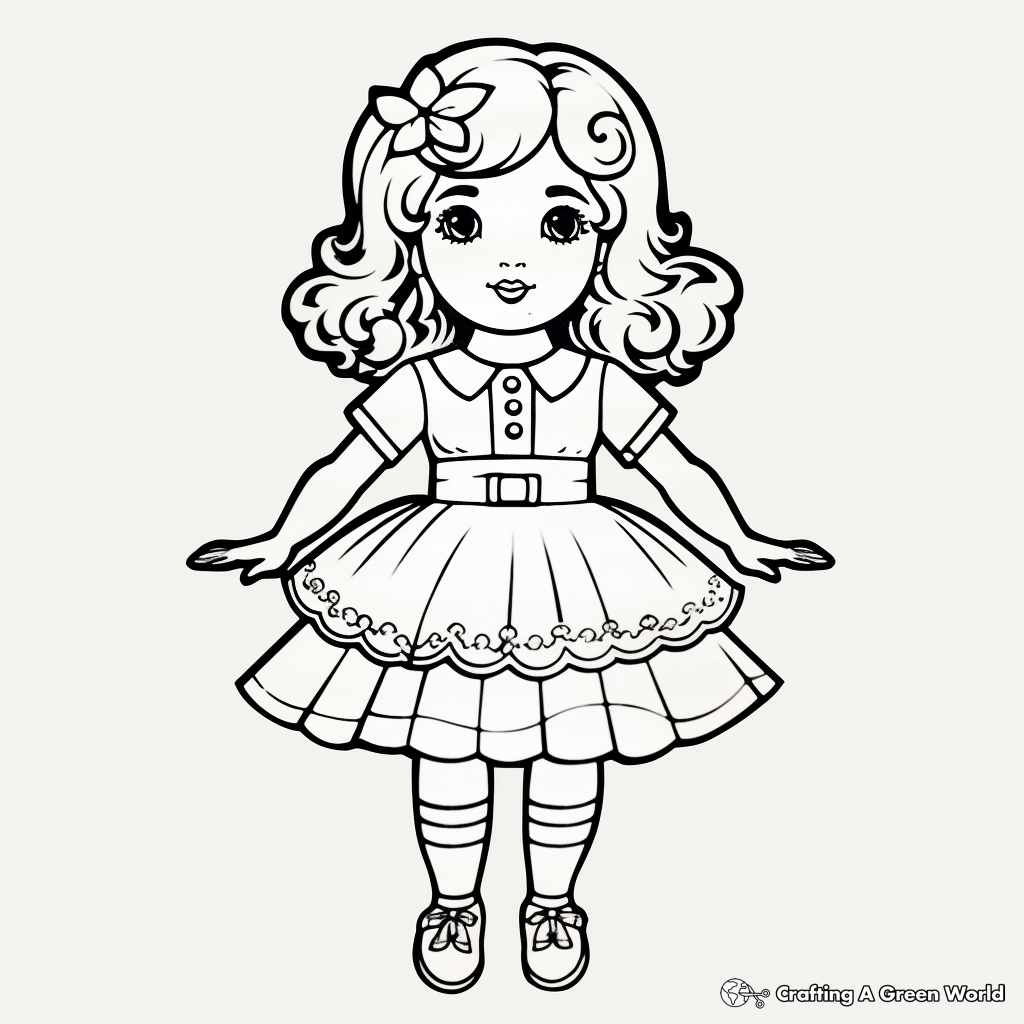 Doll Printable Dress Up Doll Coloring Pages Coloring Paper Dolls Around The World Doll Coloring Sheets