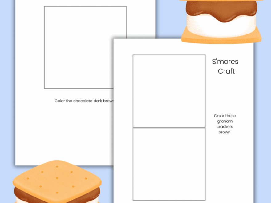 Easy Paper S mores Craft with Free Printable Simply Full Of Delight