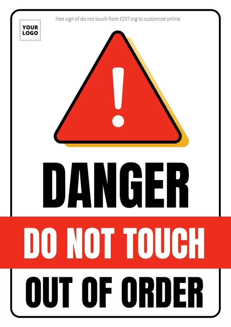 Printable No Touching Sign Ask