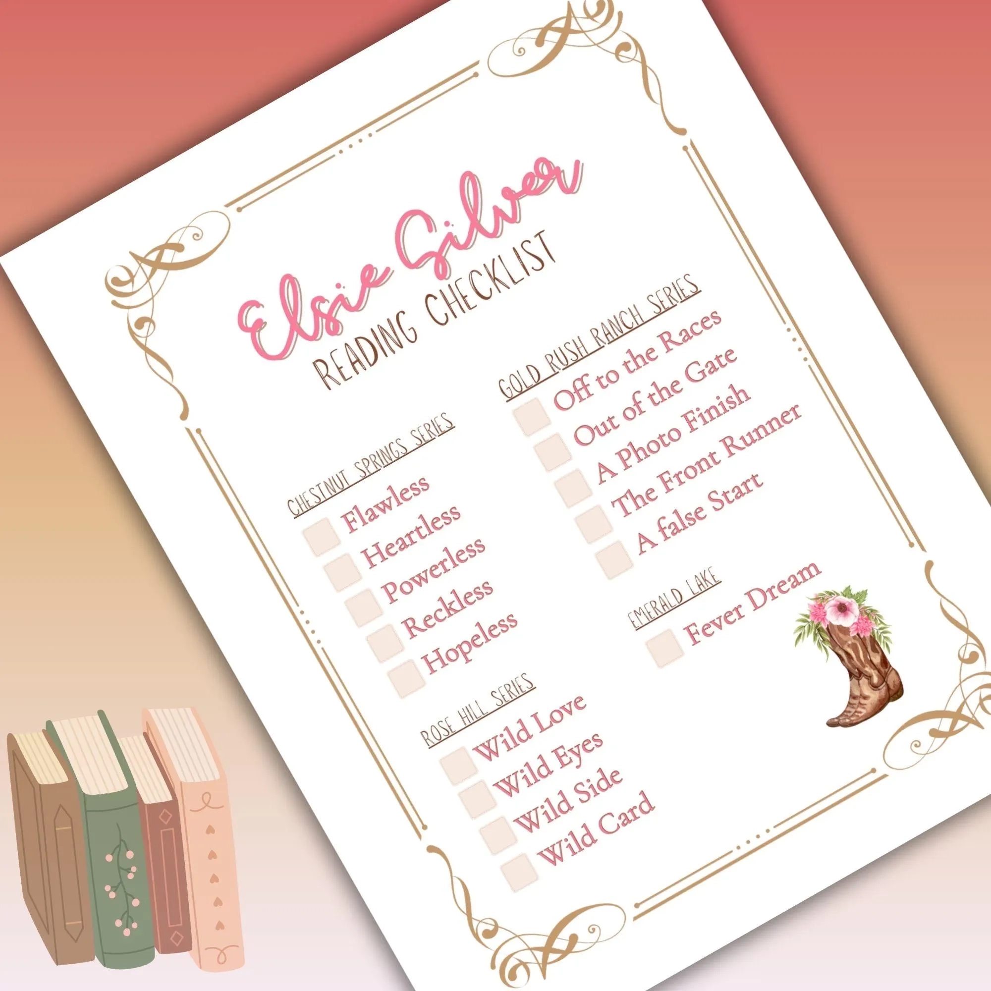 Printable List Fever Series Books