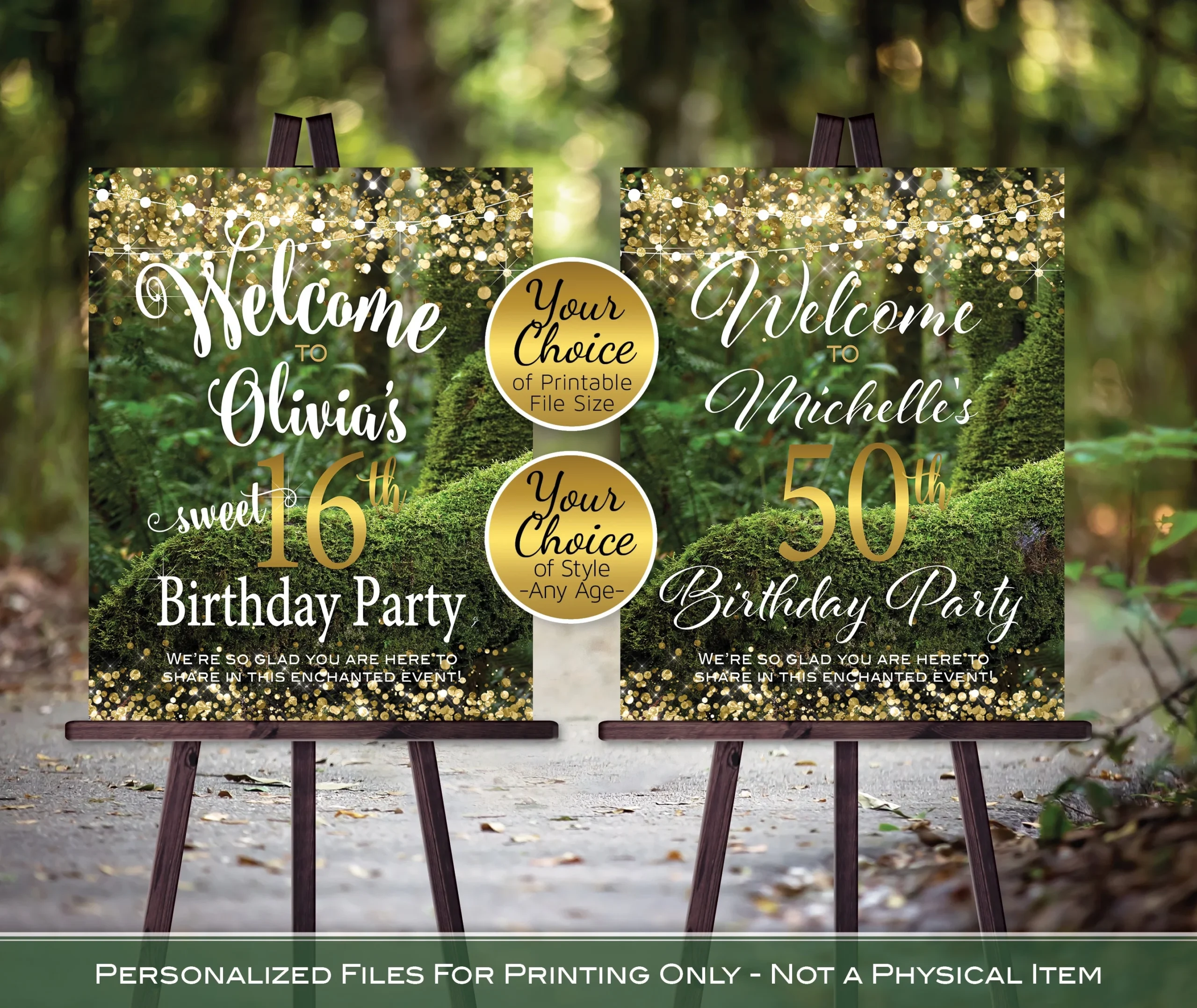 Personalize Printable Birthday Sign