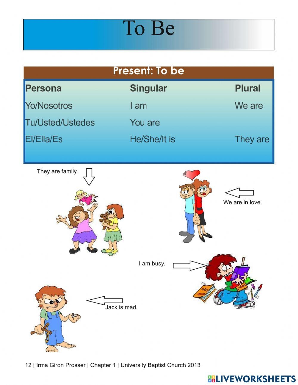 English For Spanish Speakers Worksheet Live Worksheets Worksheets Library
