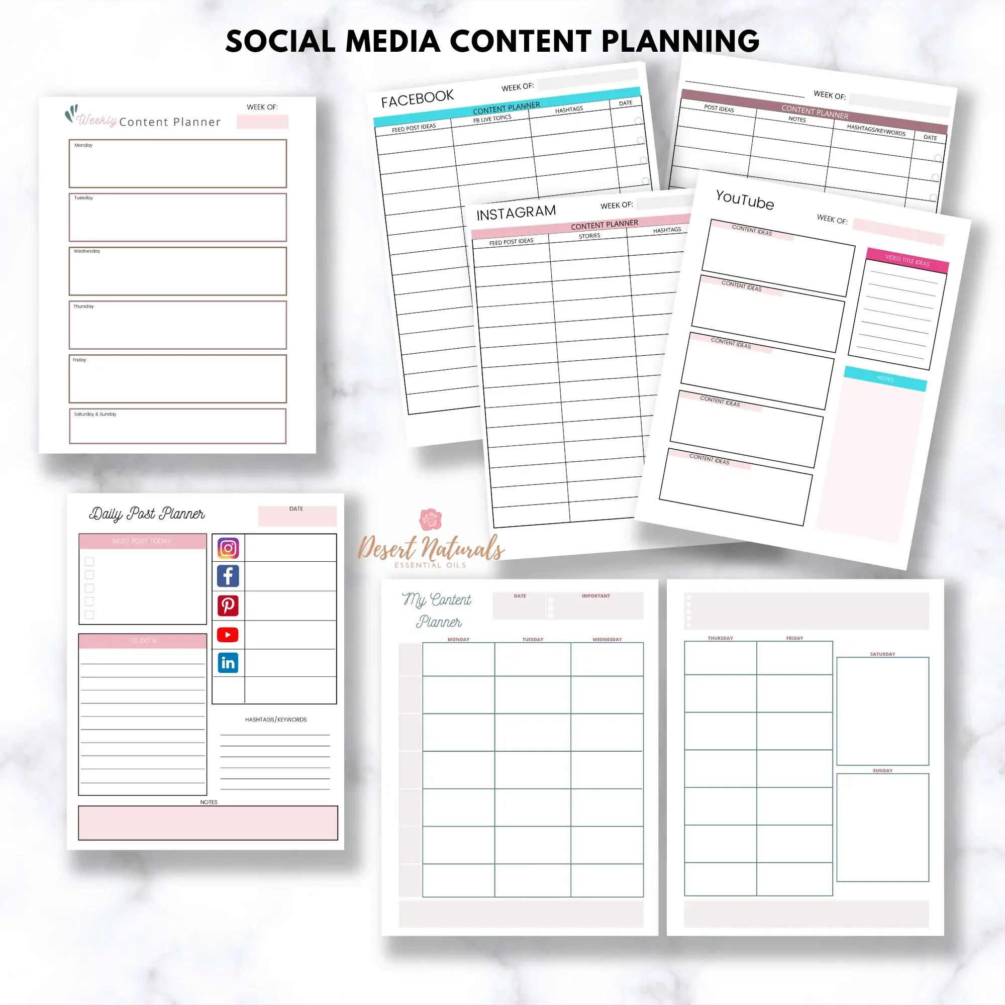 Essential Oil Planner Printables