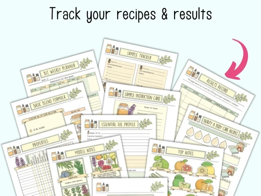 Essential Oil Planner The Artisan Life