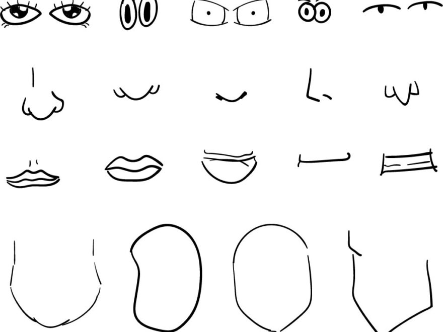 Eyes Nose Mouth Templates 10 Free PDF Printables Printablee Worksheets Library