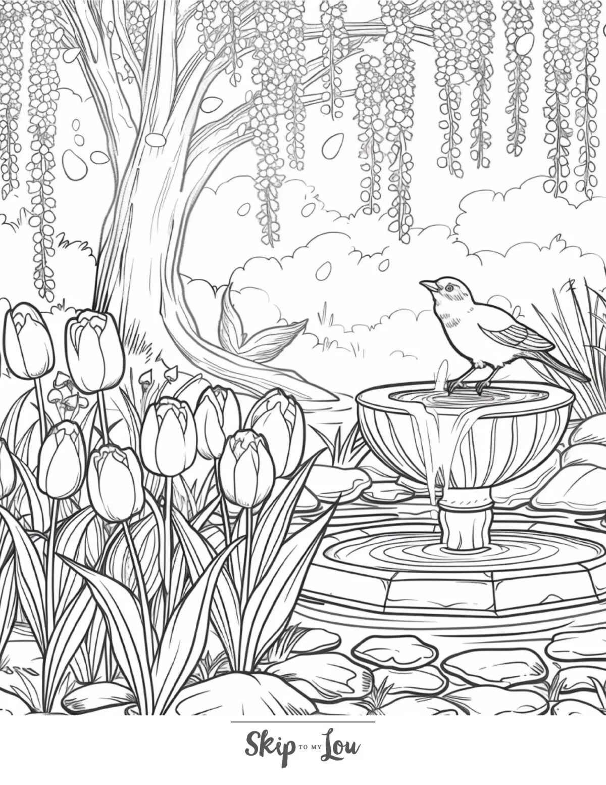 Free Printable Coloring Sheets Garden Party