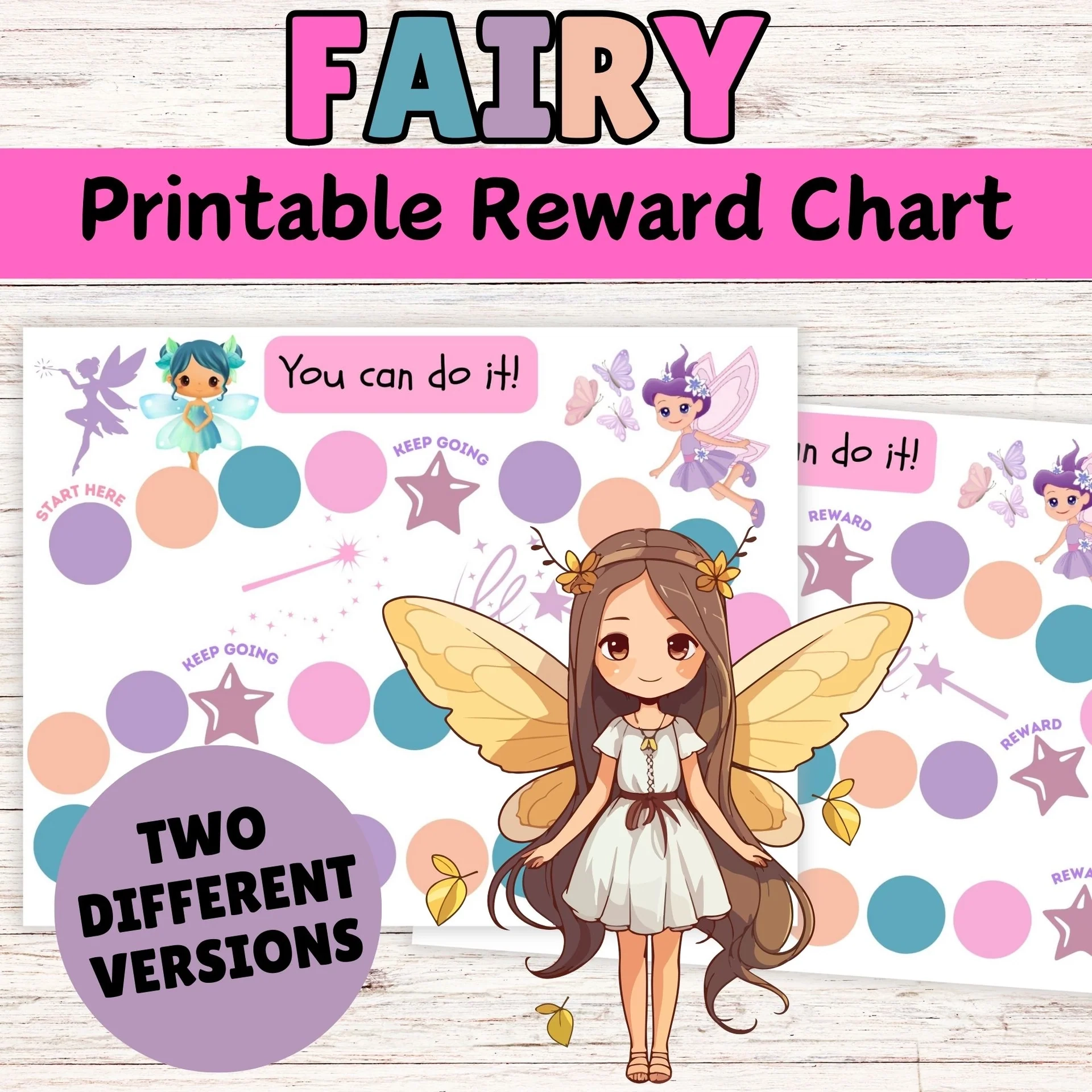 Printable Sticker Chart Fairy