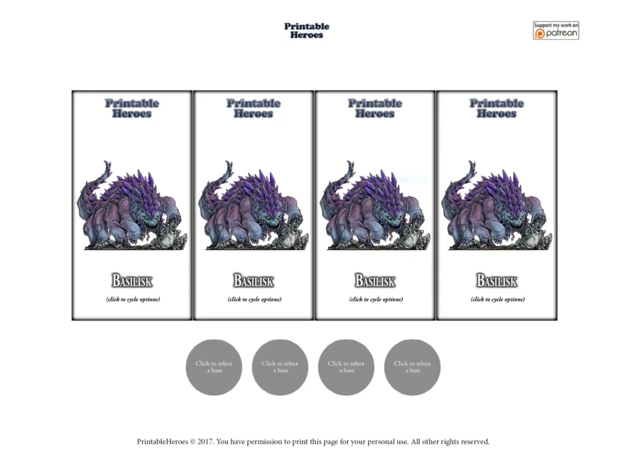 FAQ PrintableHeroes