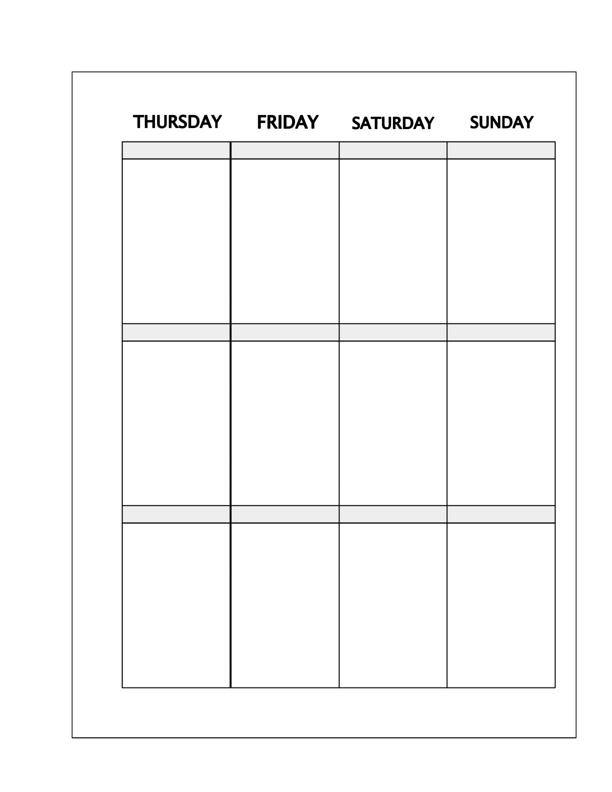 Plain Planner Inserts Free Printable