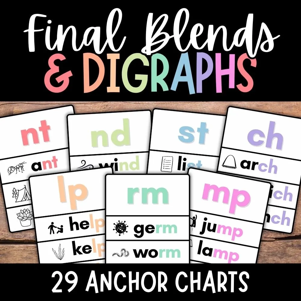 Blends And Ends Printable Chart