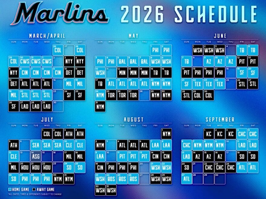 Fish On First On X The Full 2026 Miami Marlins Schedule Https t co RY6HnoZrZ4 X