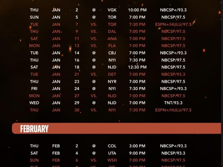Flyers Announce 2024 25 Broadcast Schedule Philadelphia Flyers R Flyers