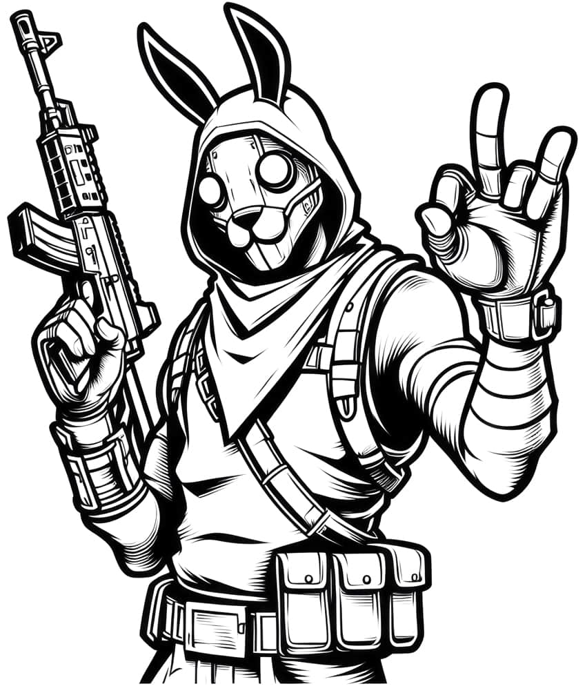 Printable Coloring Sheet Fortnite Battle Royale