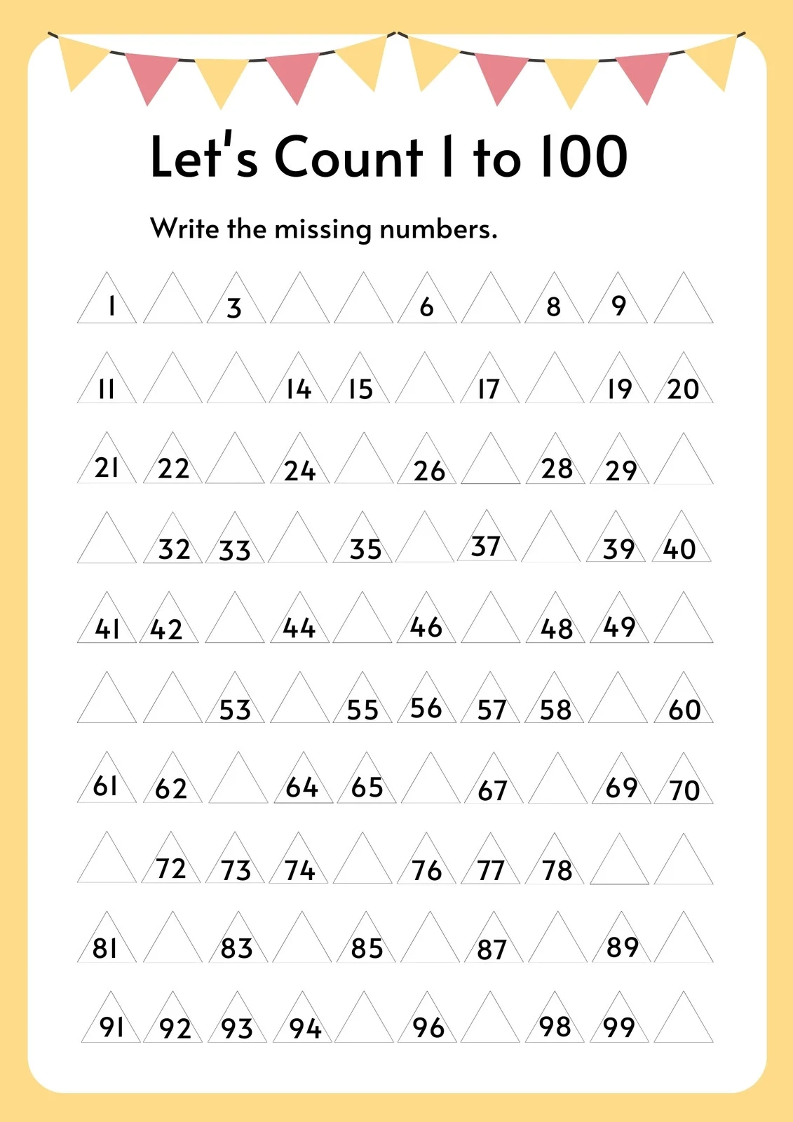 Printable Math Sheets For 1st Grade