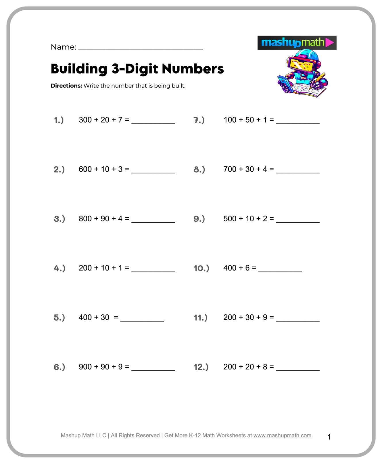 4th Grade Printable Homework Sheets 4th Grade Printable Homework Sheets