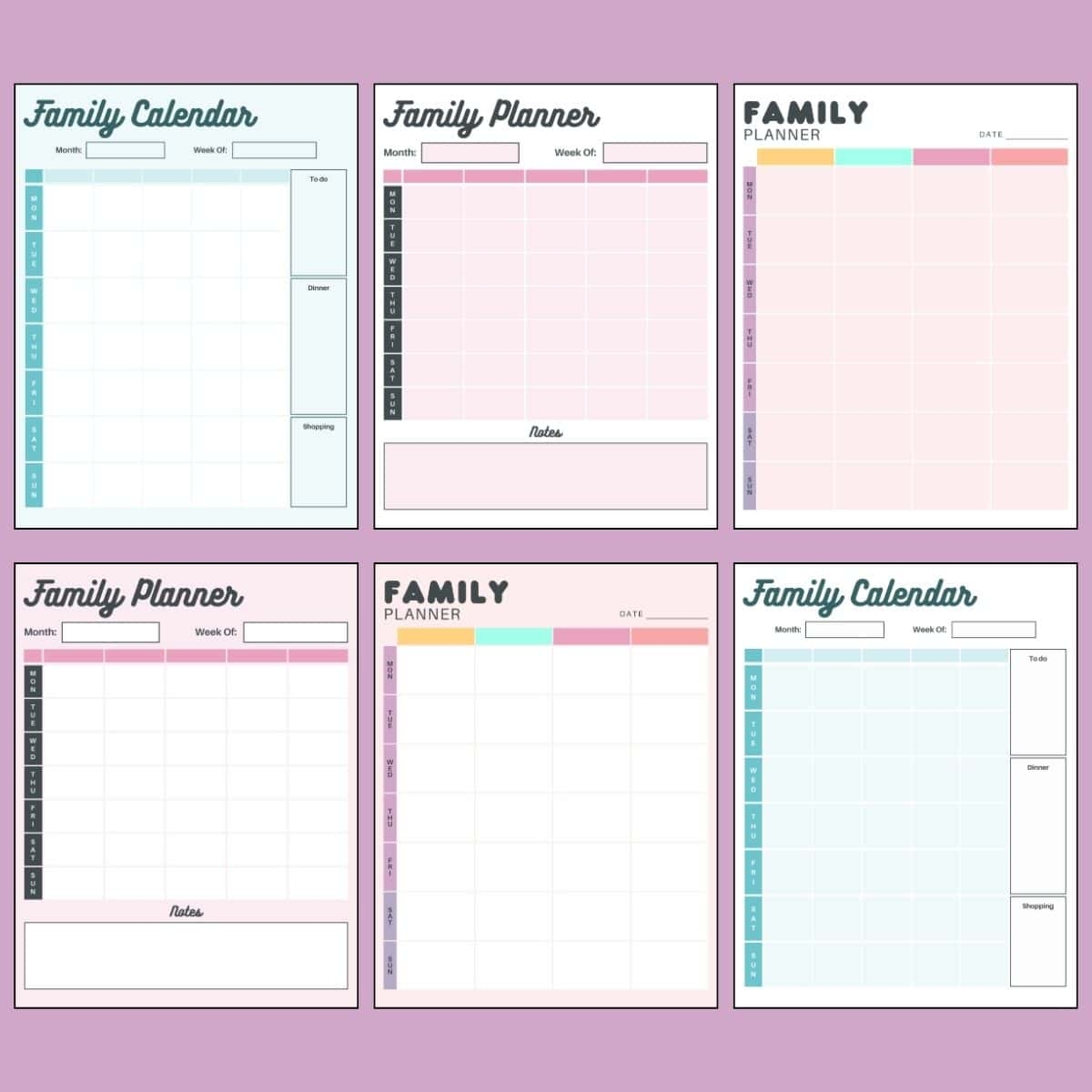 Free 5 Week Calendar Printable PDF