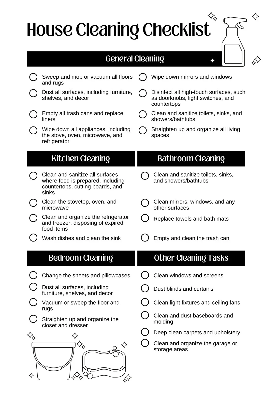 Free Printable Signs For House Cleaning