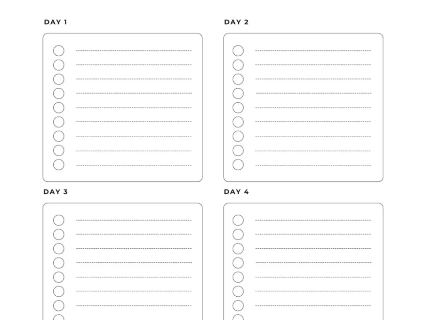 Free And Customizable Itinerary Planner Templates Canva