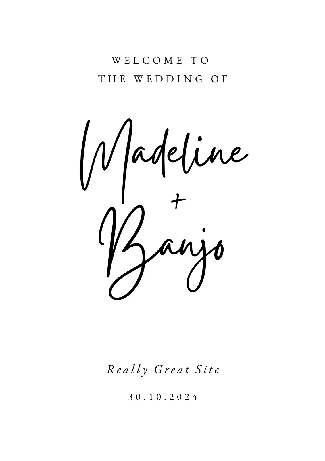 Free And Customizable Wedding Templates