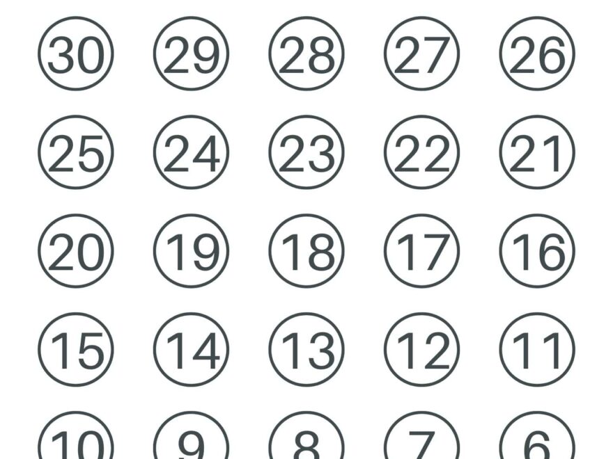 FREE Blank Countdown Calendar Printable