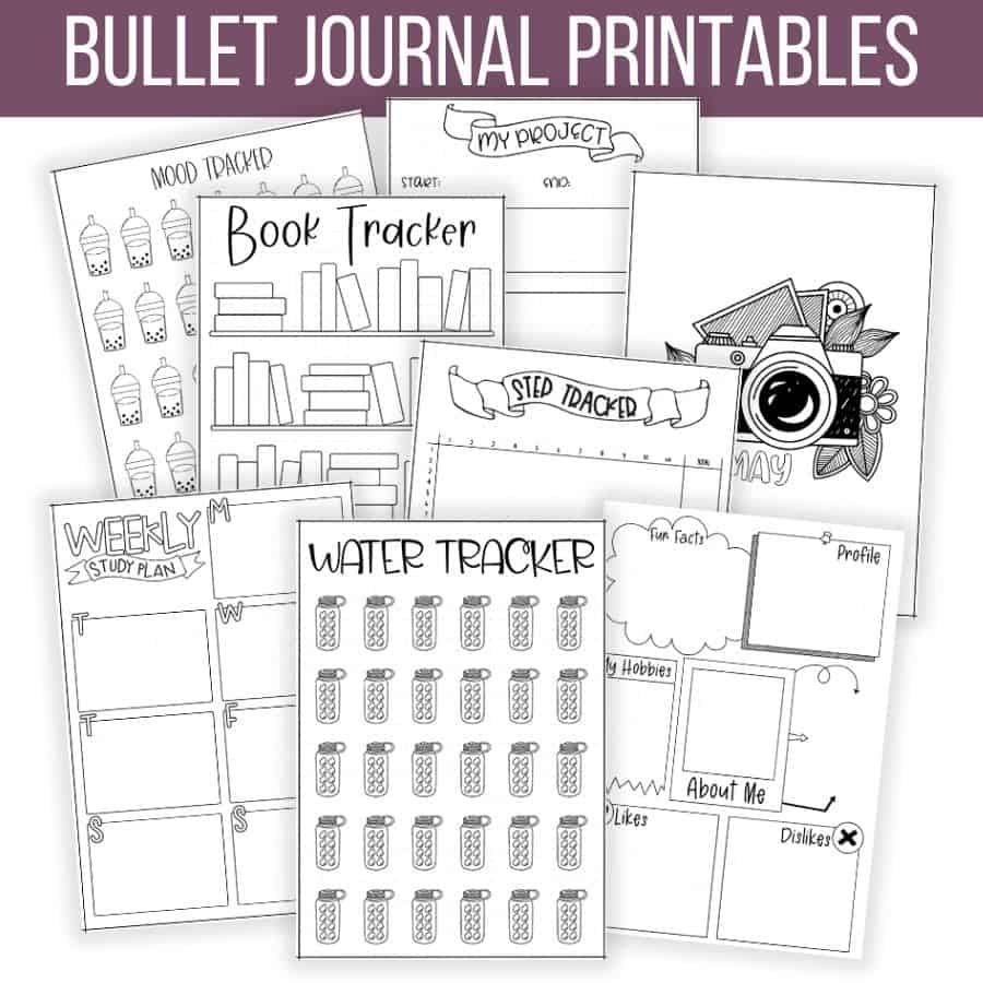 Bullet Journal List Printable