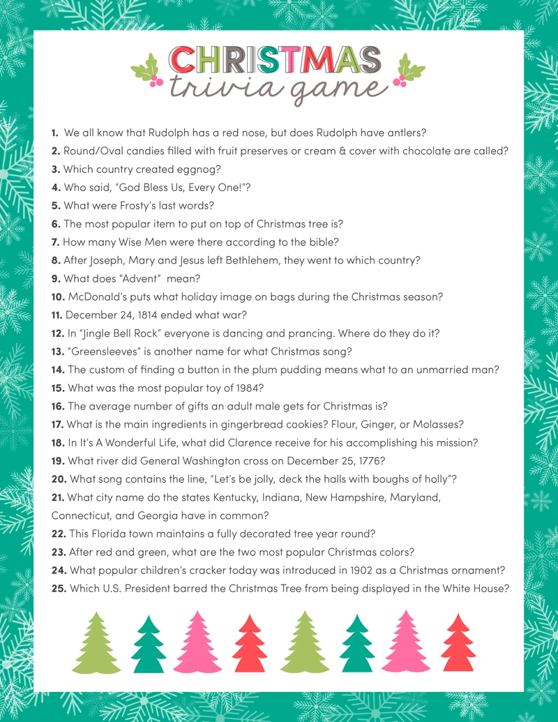 Free Christmas Trivia Printables Games For The Family Lil Luna Free Christmas Trivia Printables Games For The Family Lil Luna
