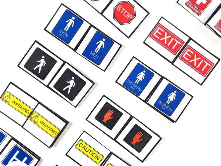 Free Community Signs Task Box Simply Special Ed