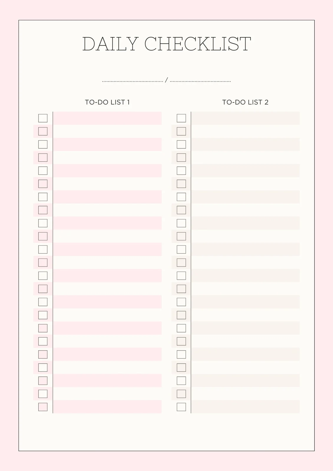 Printable List Maker With Photos
