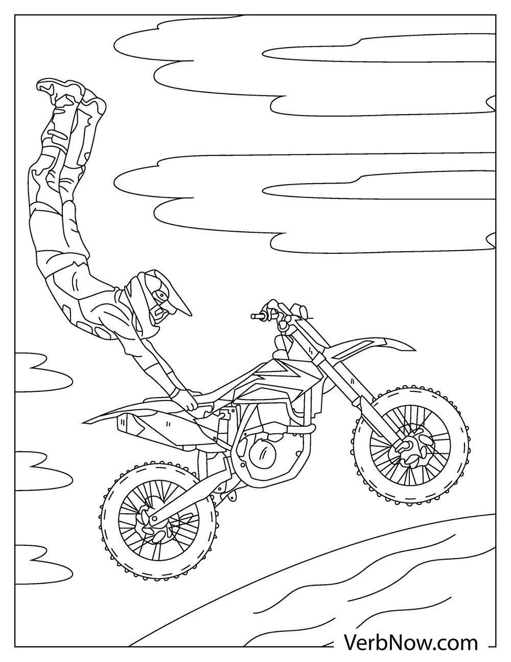 Free Printable Motorcycles Coloring Sheets