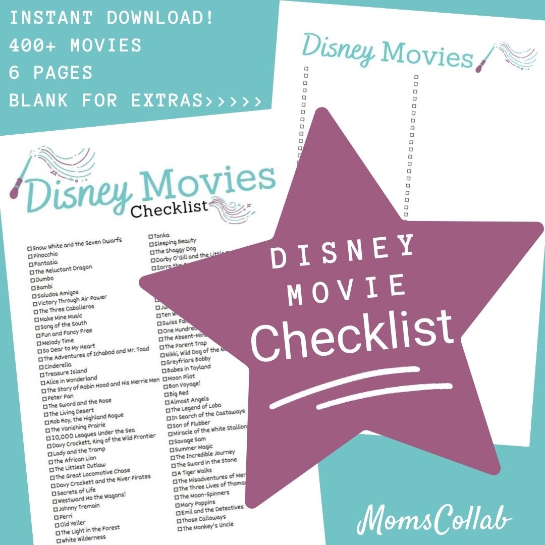 Disney Movie Song List Printable