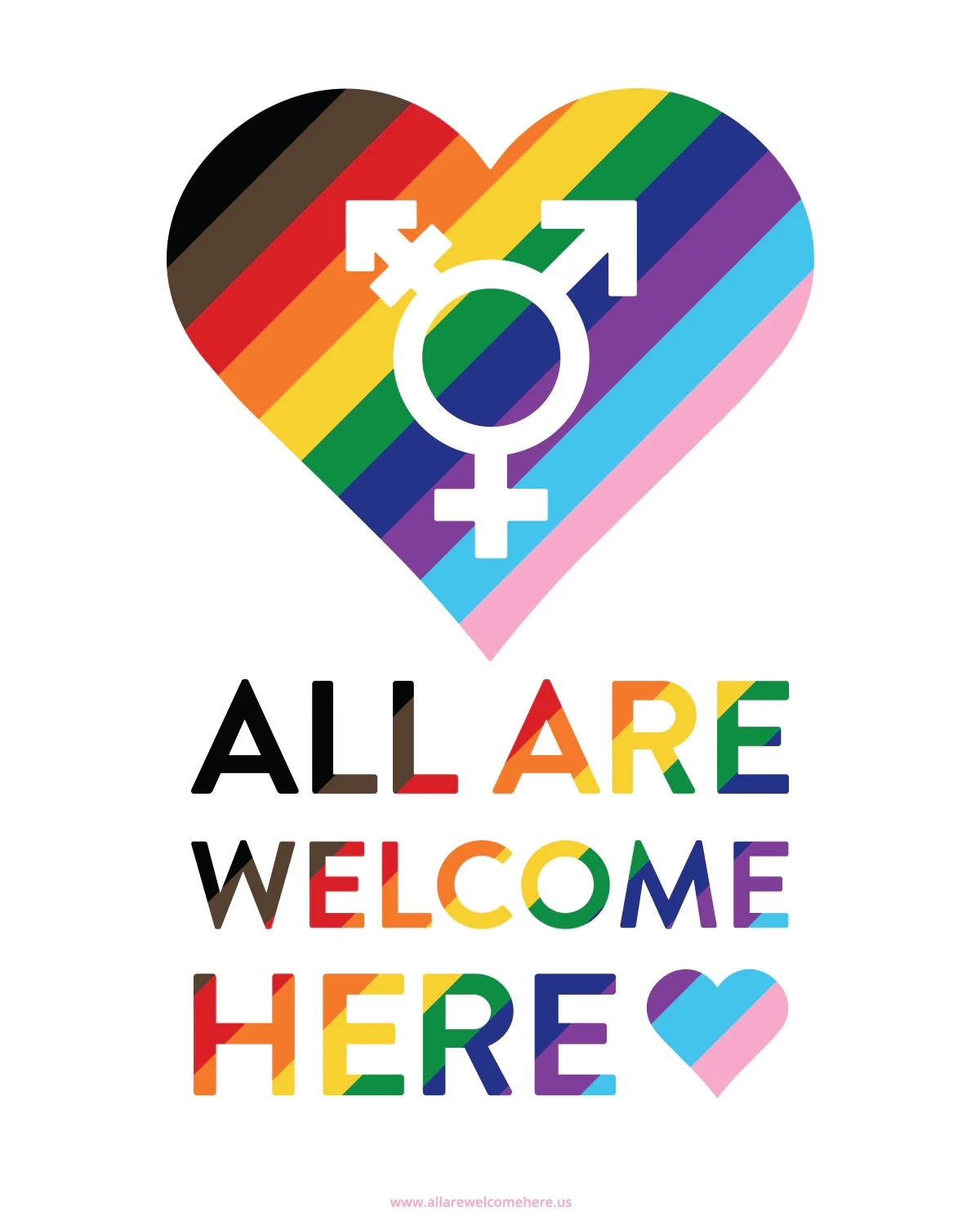 Free Download Supporting Transgender People All Are Welcome Here