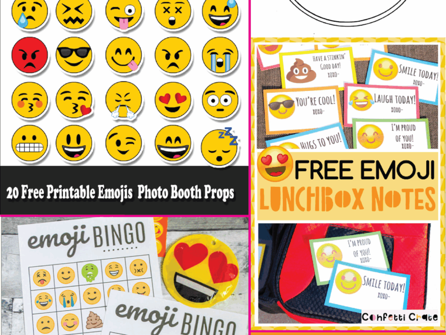 Free Emoji Printables Collection Mandy s Party Printables