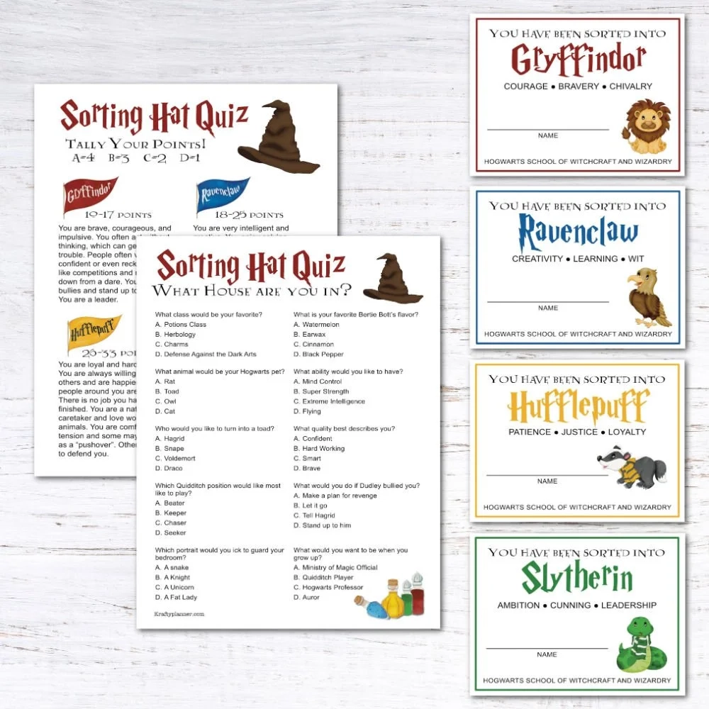 Free Hogwarts Sorting Hat Ceremony Krafty Planner Free Hogwarts Sorting Hat Ceremony Krafty Planner
