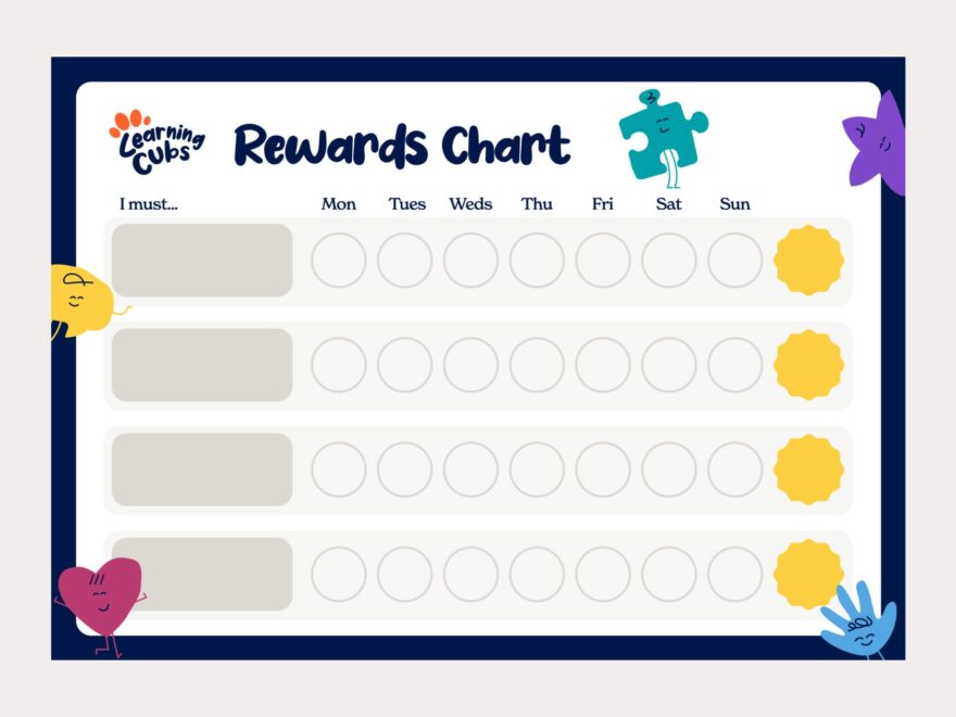 FREE Homework Rewards Chart Student Parent Sticker Chart