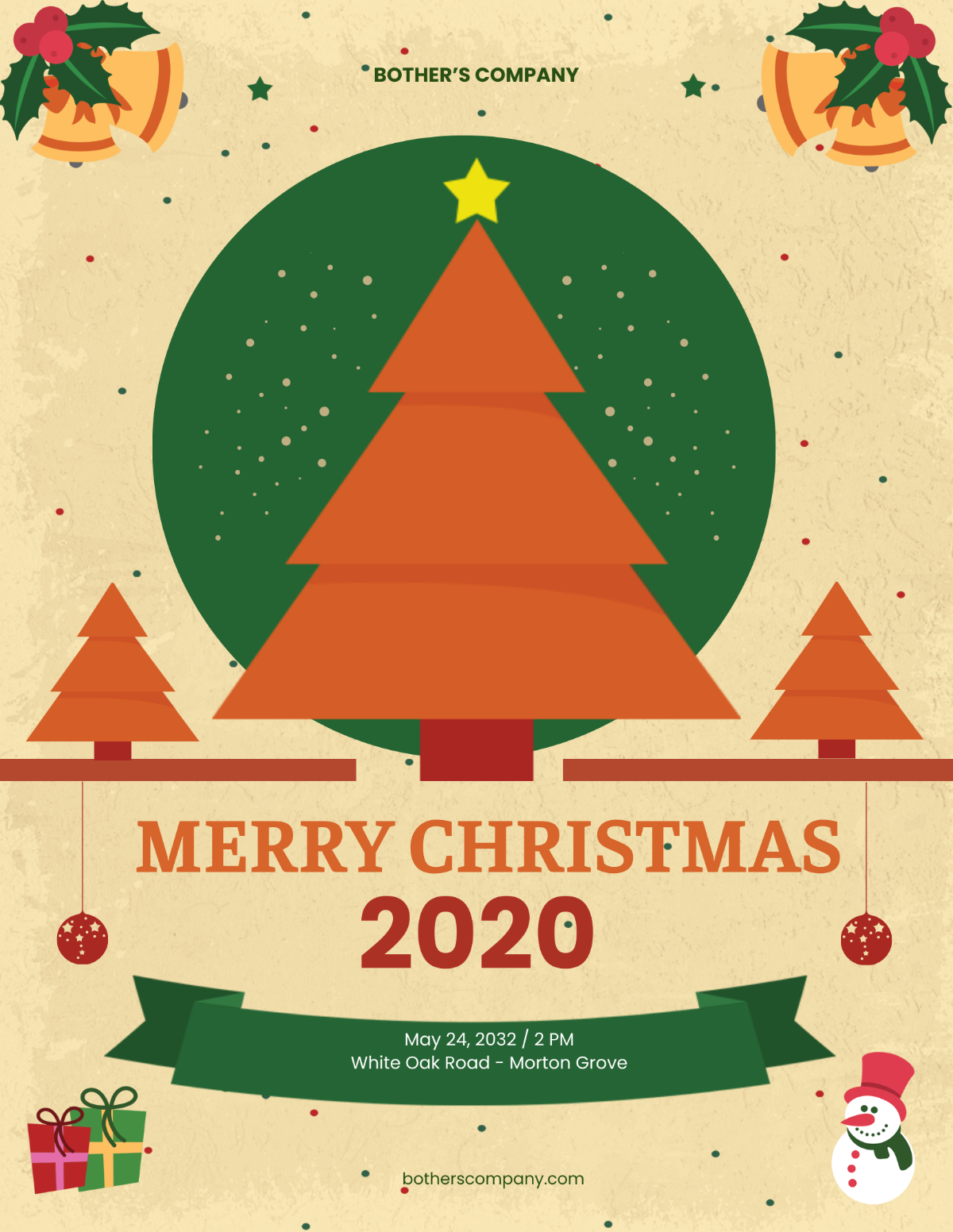 Free Office Christmas Party Flyer Template To Edit Online