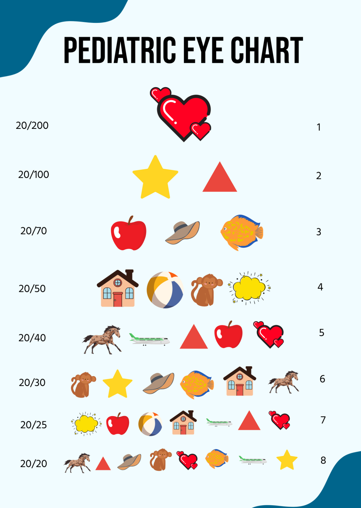 Printable Toddler Eye Chart