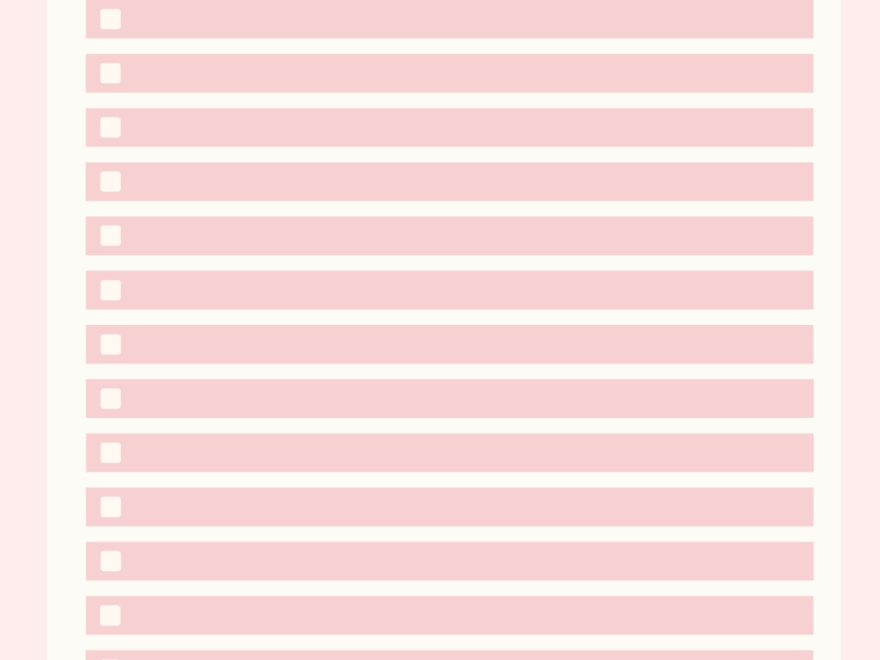 Free Pink To Do List Template To Edit Online