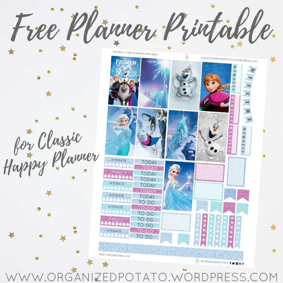 Planner Printable Free Frozen