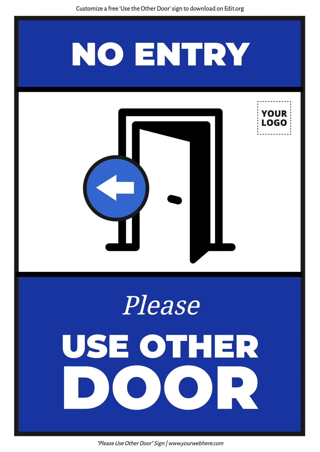 Free Printable Signs Entrance Nest Door