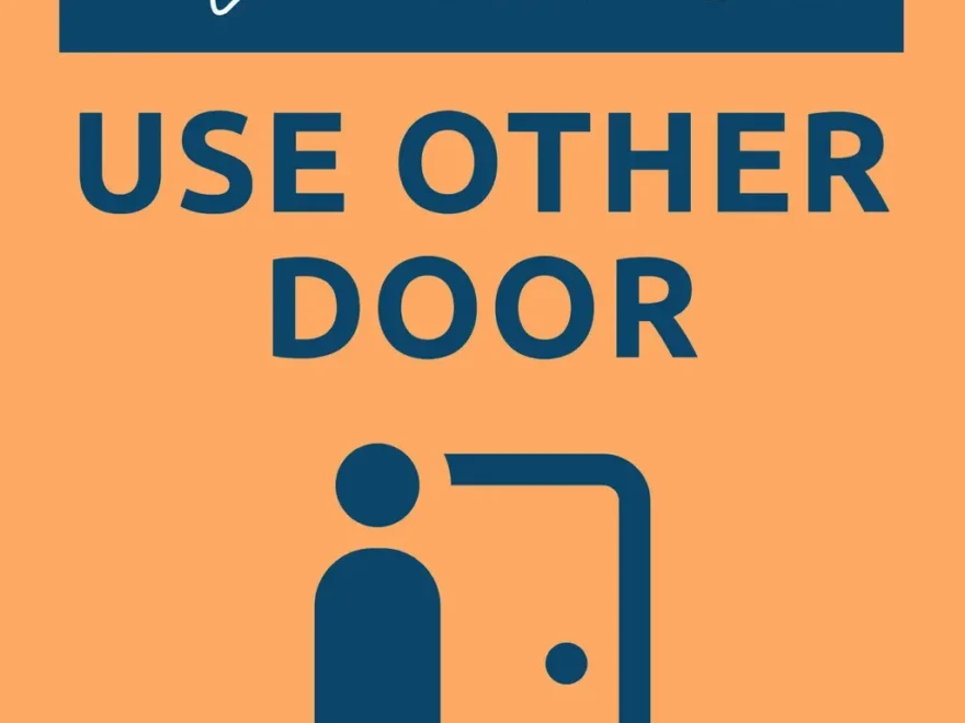 Free Please Use Other Door Sign Templates