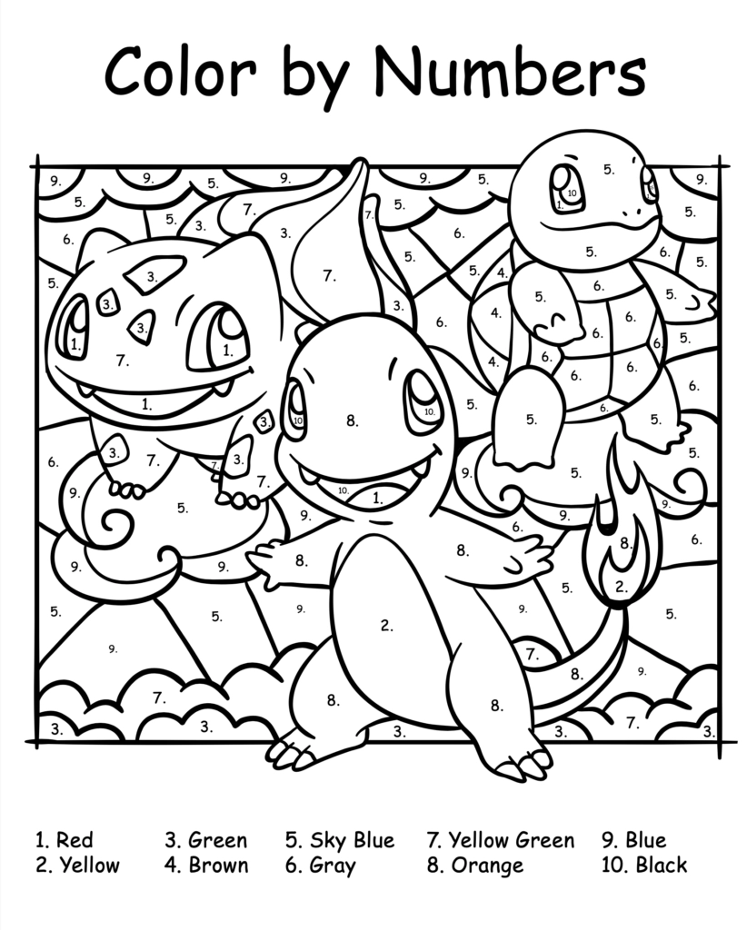 Free Pokemon Activity Sheet Printable