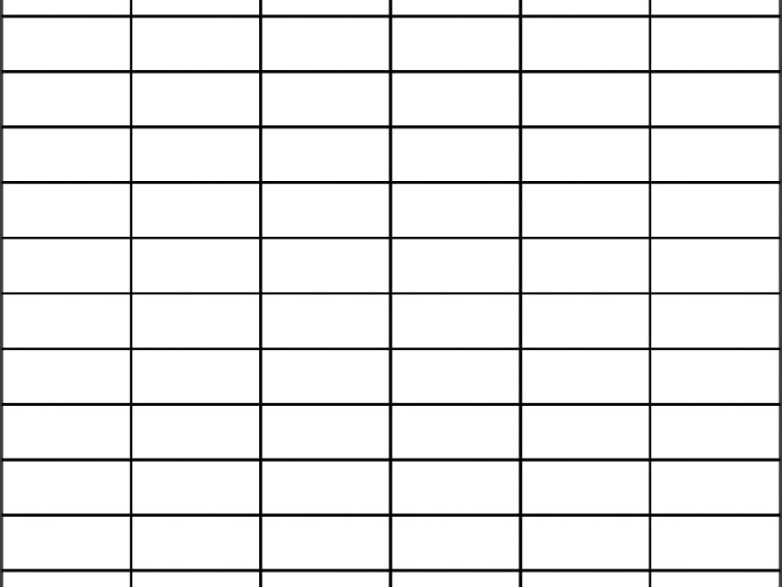 Free Printable 6 Column Chart Templates PDF Printables Hub