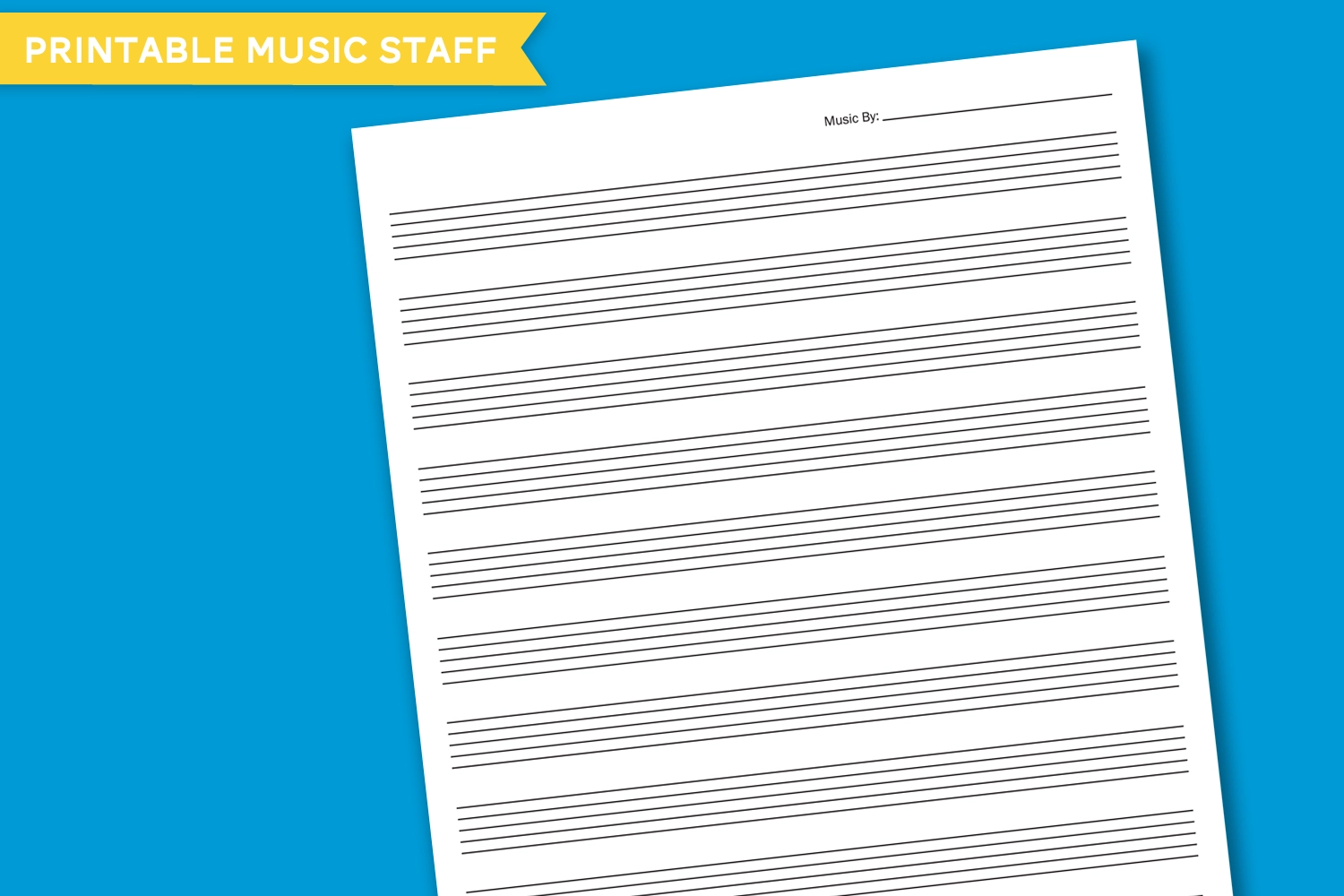 Staff Sheet Music Printable Free